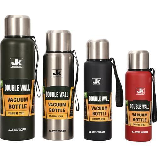 Double Wall Stainless Steel Vacuum Flasks Thermos Cup Coffee Tea Milk Travel Mug Thermo Bottle Gift Thermocup 500-1500ml