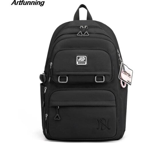 Artfunning large-capacity backpack for Teenager Girls schoolbag female Korean version travel backpack casual school bag