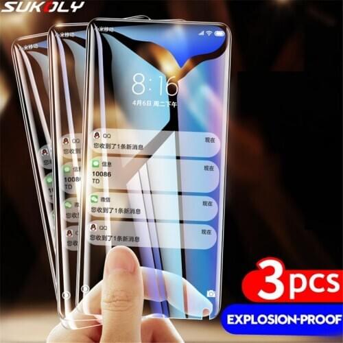 3Pcs Protective Glass for Samsung Galaxy S21 S20FE A51 A71 A21S A31 A50 A70 Screen Protector Tempered Glass A12 A32 A52 A72 A02S