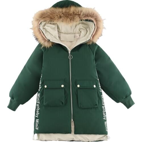 Girls Winter Jacket 2020 New Children Clothing Fashion Down Padded Outerwear Clothes for Girls 10 Years Girls Winter Overalls
