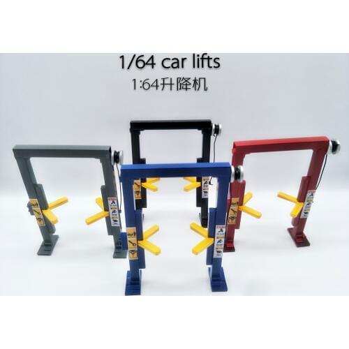 1/64 lift maintenance scene garage props model car repair lift