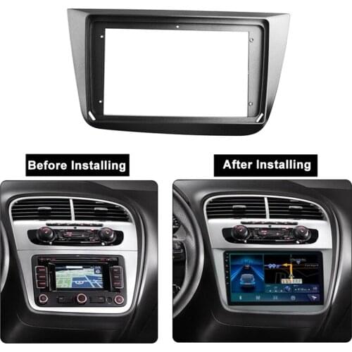 2Din Car Radio Fascia For SEAT ALTEA 2004-2015 DVD Stereo Frame Plate Adapter Mounting Dash Installation Bezel Trim Kit