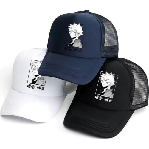 Hot Anime My Hero Academia Green Valley Baseball Cap Mens Womens Hip-hop Dad Mesh Hat Trucker Hat Summer Fashion Cap Dad Hat