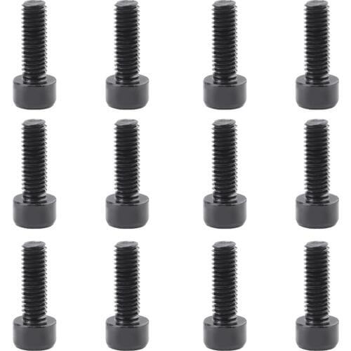 12Pcs Bicycle Water Bottle Cage Bolts M5 Aluminium Alloy Hex Tapping Screws
