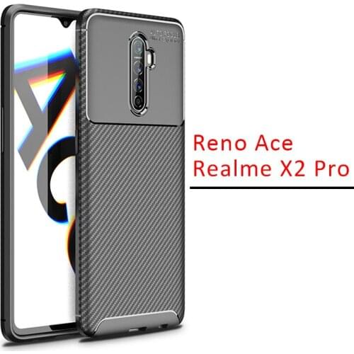 Case for oppo reno ace bumper cover on realme x2 pro realmi x 2 2x x2pro protective phone coque back bag silicone matte soft tpu