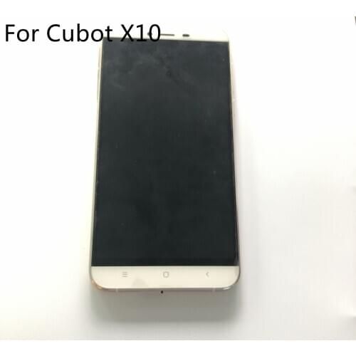 Cubot X10 Used LCD Display Screen + Touch Screen + Frame For Cubot X10 MT6592 5.50" 720x1280 Smartphone