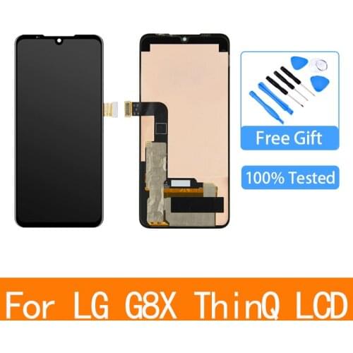 For LG G8X ThinQ LCD Display Touch Screen Digitizer Assembly +Frame Display Replacement For LG G8X LCD Display LLMG850EMW 6.4