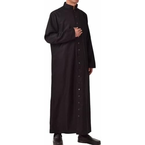 Orthodox Roman Liturgical Single Breasted Roman Pastor White Robe Cassock Clergy Vestment