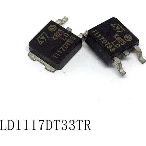 Fixed and adjustable positive voltage regulator LD1117DT33TR TO-252 800mA/3.3V 10pcs/lots new in stock