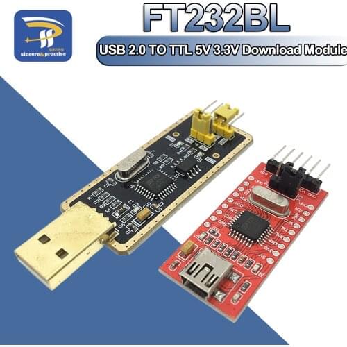 FT232BL FT232 USB 2.0 TO TTL 5V 3.3V Download Cable To Serial Adapter Module Debugger For Arduino USB TO 232 support win10
