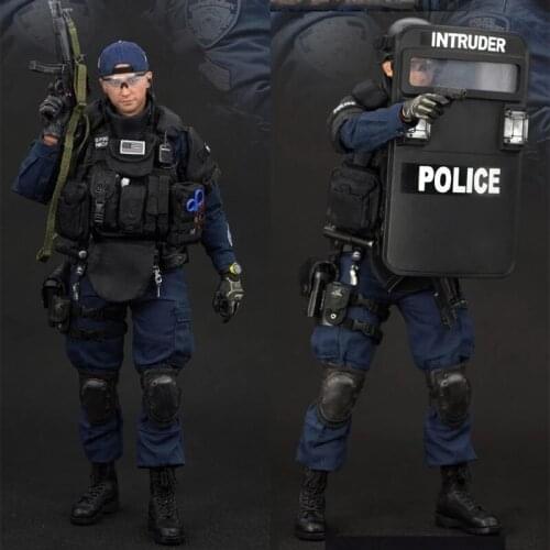 1/6 New York SWAT SS100 Toy Tactical Operations Work Clothes Full Set with HEADSCULPT/BODY/Helmet Collections