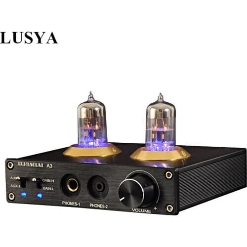 Lusya 6N3 Tube headphone Amplifier MAX9722 DAC Audio decoder 1300mW power for 16-600ohm headphone T0654