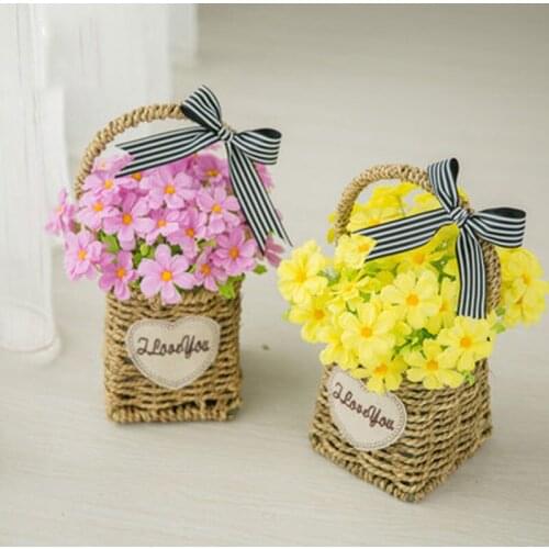 Small and fresh living room flower arrangement decorative flower arrangement bouquets flower simulation flower false flower chry