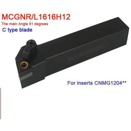 MCGNR/L1616H12 91 degrees CNC turning tool lathe For inserts CNMG120404/08 16x16 lathe tools external turning tool holder
