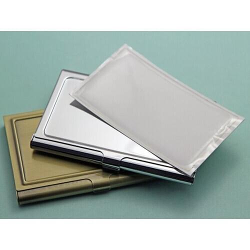 Metal Business Card Holder With Epoxy Sticker-Metal Card Case-Business Card Case-5pieces/Lot