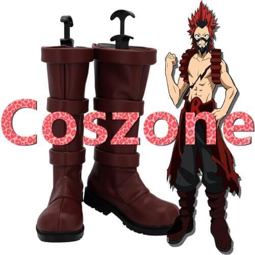 My Hero Academia kirishima eijirou Cosplay Shoes Halloween Party Cosplay Costume Accessory Dark Version