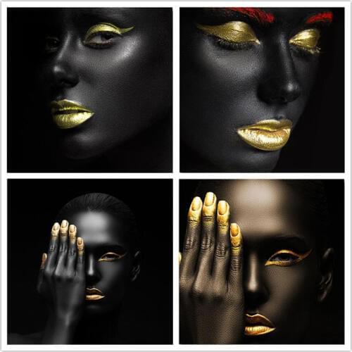 5D Diamond Painting kit Mosaic Full Round Square Display Embroidery Sale Black Beauty Cross Stitch Home Decoration WG1682