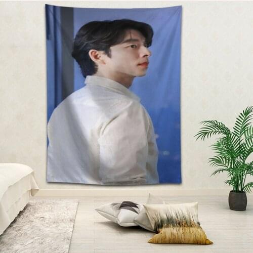 Gong Yoo Wall Hanging Tapestry Home Party Decorative Tapestries Photo Background Cloth Table Cloth Wall Tapestry