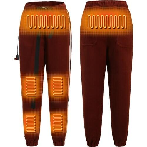 2020 New Electric Heated Pants Men Women USB Heating Trousers Cycling Pants Insulated Heating Pants For Camping Hiking XS-4XL