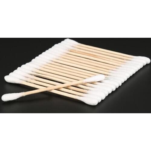 NEW 500pcs/1pack Double Head Cotton Swab Bamboo Cotton Buds Cotton Buds Eyeshaow Blending Tool For Nose Ears Cleaning Tools