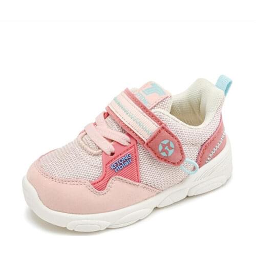 1-5-year-old infant shoes: boys and girls' soft bottom mesh surface breathing walking shoes spring and autumn functional shoes