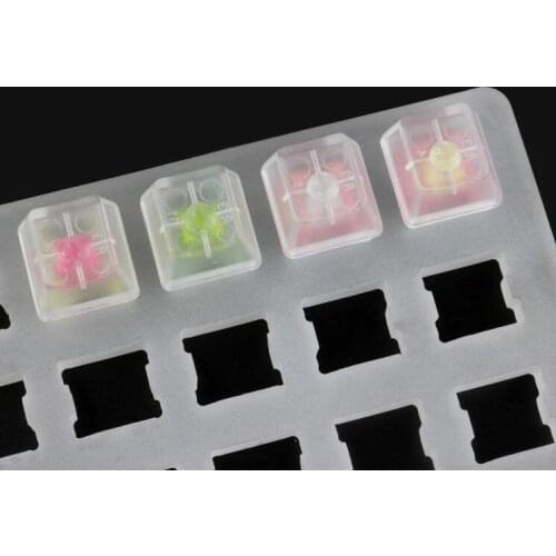 Oem High transparent keycap With free key cap puller Customized Limpid Resin Key Cap Mechanical Keyboard Handmade Backlit Keycap