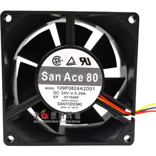 109V0824A2D03 24V 0.29A 8CM 8032 Frequency conversion fan 80 * 32MM