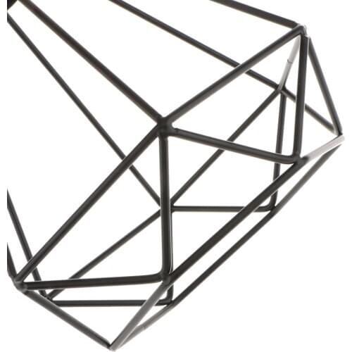 Diamond Shape Wire Asile Loft Pendant Living Ceiling Lounge Light Cage Lamp Shade E27 Black