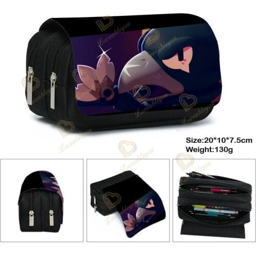 Hot Game Not Shoulder Bags Print Crow Amber Shark Leon Belle Handbags Pencil Case Pencil Bags Make Up Case for Grils and Boys