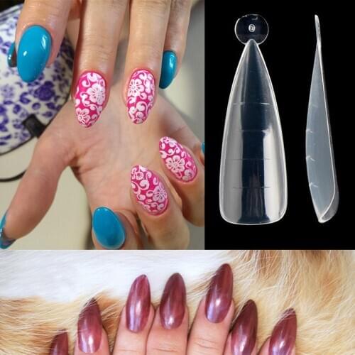 Clear Nail Forms Quick Building Mold Model Tips Finger Extension Easy Form Poly UV Builder Gel Manicure Accessories Tools 120pcs