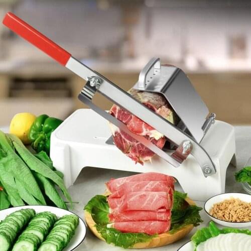 ZK30 Manual Freeze Meat Slicer Meat Cutting machine Automatic Meat Delivery Frozen Beef Mutton Roll Meat Food Slicer Machine