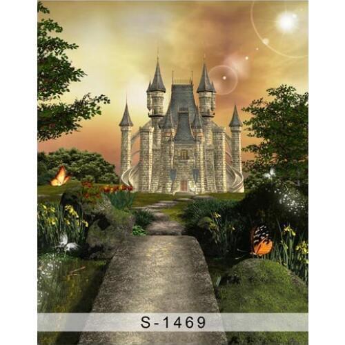 Vinyl Backdrops for photo studio Computer Printed Photography Background Castle For Wedding Children Baby Newborn Photo Shot