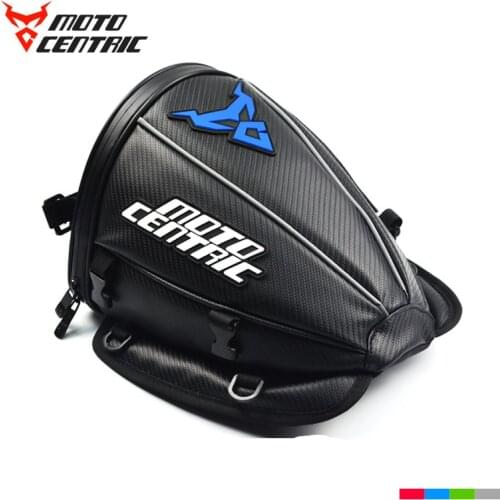 MOTOCENTRIC Waterproof Motorcycle Rear Seat Bag Multi-Functional Leather Durable Sports Backpack Carry Luggage Saddlebag