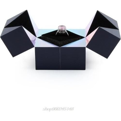 Magical Shape Changeable Jewelry Box Ring Proposal Rotating Cube Earring Surprise Box for Proposal Engagement M10 21 Dropship