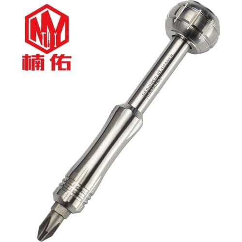 1PC EDC Multitool Titanium Alloy Screwdriver Repair Tool Outdoor Portable Gadgets Can Be Equipped With Various Screwdriver Bits