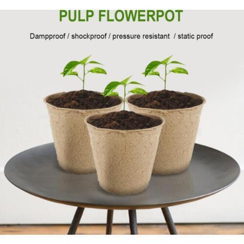 10/50/100 Pcs Peat Pots Biodegradable Plant Seedling Starters CupsHerb Seed Nursery Tray Planting Tools for Garden Flowers