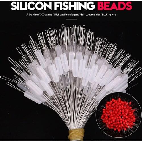 300pcs/Pack Fishing Bobber Oval Black Silicon Stopper Space Bean Connector Fishing Line Resistance Fishing Accessories 3 Sizes