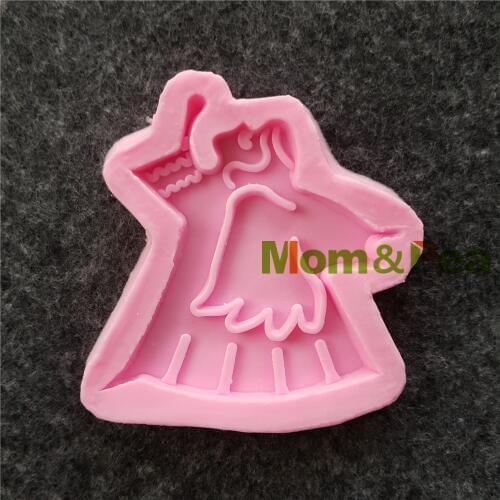 Mom&Pea 1180 Free Shipping Angel Silicone Mold Cake Decoration Fondant Cake 3D Mold Food Grade