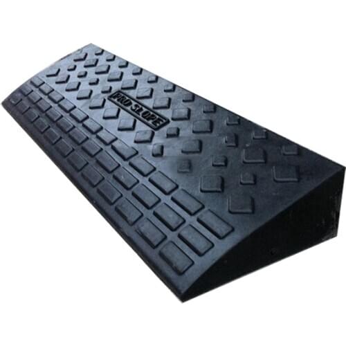 INTBUYING 4" Rubber Un-slip Loading Dock Road Curb Car Ramps Low-speed Traffic Wheel Chair Ramp
