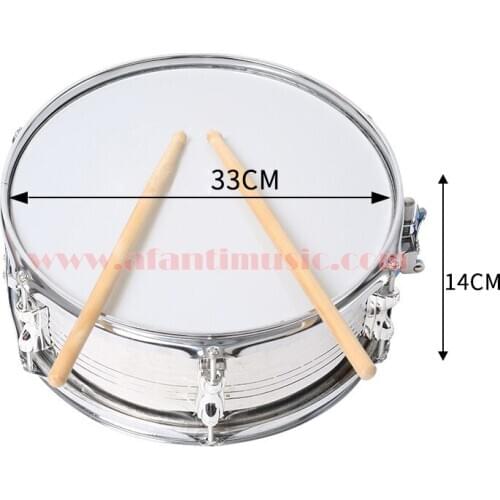 Afanti Music 13 inch Stainless Steel Snare Drum (SNA-1175)