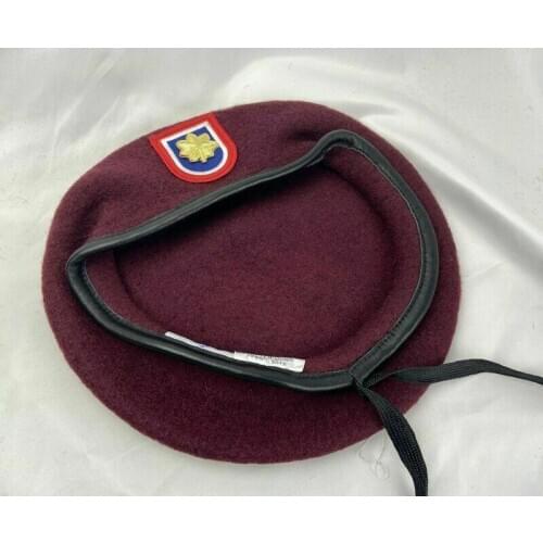 Us Army 82nd Airborne Division Red Beret Army Major Insignia Military Hat Military Store