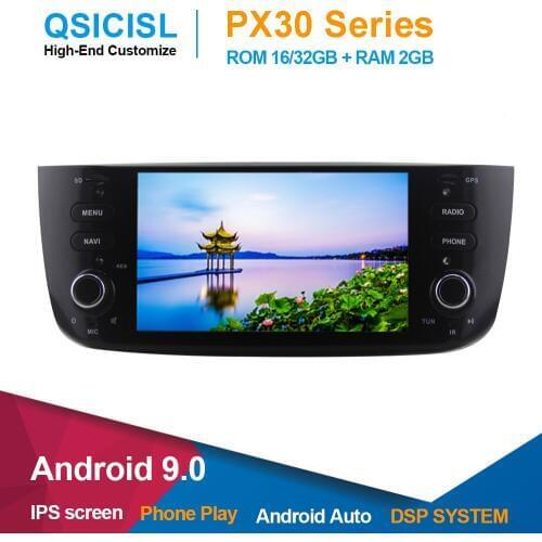 Android 9.0 Car DVD Player 1 din Radio for Fiat Abarth Punto EVO Linea 2012-2015 Multimedia Car Head Unit Car GPS navigation SWC