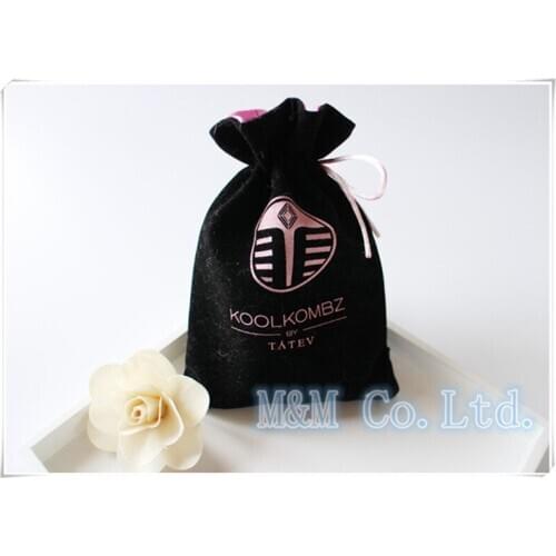 Velvet bag customized Logo double velvet Gift Bags velvet Jewellry drawing Pouch