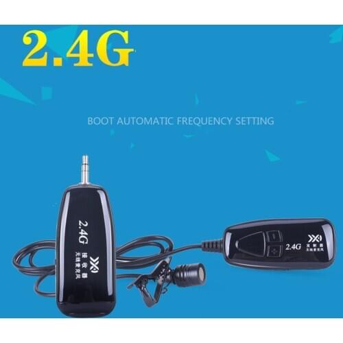 2.4G Wireless Headset Microphone System with Transmitter Receiver and Clip for Teaching Phone Speaker Voice Amplifier