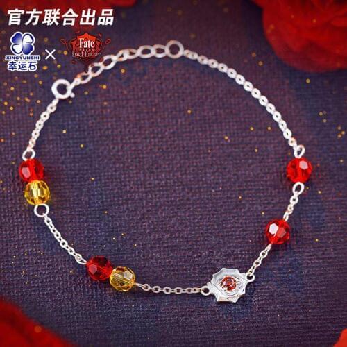 [Fate EXTRA]Nero Anime 925 sterling silver Bracelet Red Saber Extella FGO CCC Red Saber Action Figure Fate Grand Order Gift