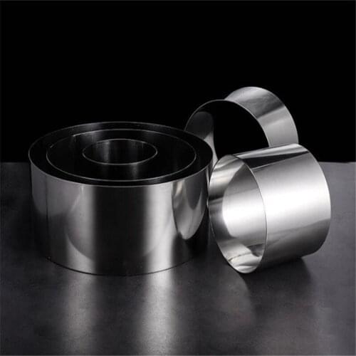 Cake Mould Round Cake Tool Mousse Ring Baking Tool 304 Stainless Steel Mousse Ring Cheese Thousand Layer Mold skeleton Cake mold