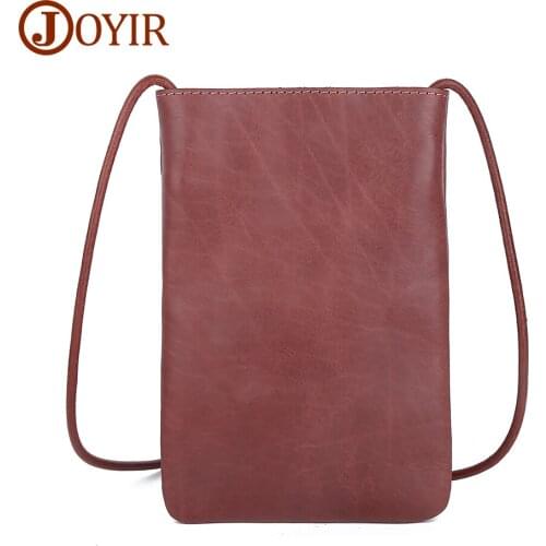 JOYIR Genuine Leather Small Crossbody Bags Women Fashion Phone Bag Shoulder Messenger Bag for Girls Mobile Phone Pouch New