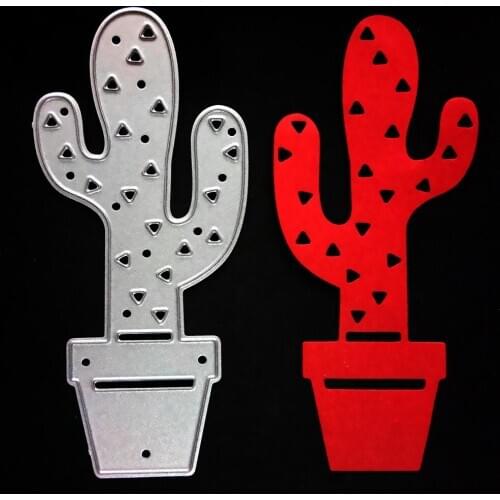 JX-LCLYL 92x42mm Cactus Cutting Dies Stencil Paper Cards Embossing Die Cutter Craft DIY