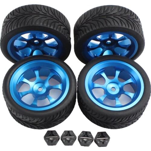 RC Car Wheel Tires for WLTOYS 144001 RC Buggy Model Car Vehicle Replacement