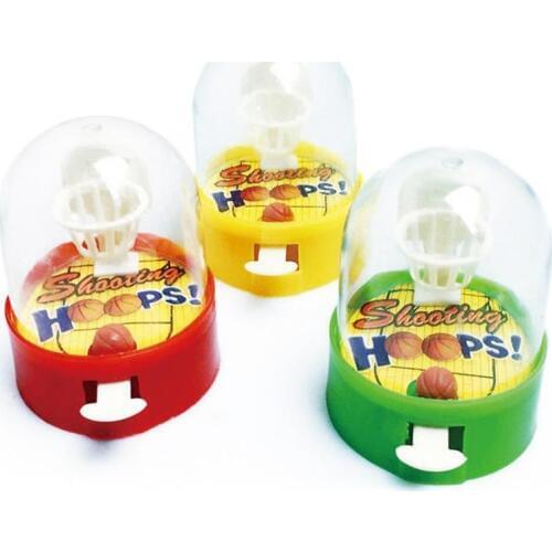 1pcs Mini Finger Basketball Shooting Machine Desktop Party Game Unloading Ball Interactive Educational Toys Random Color